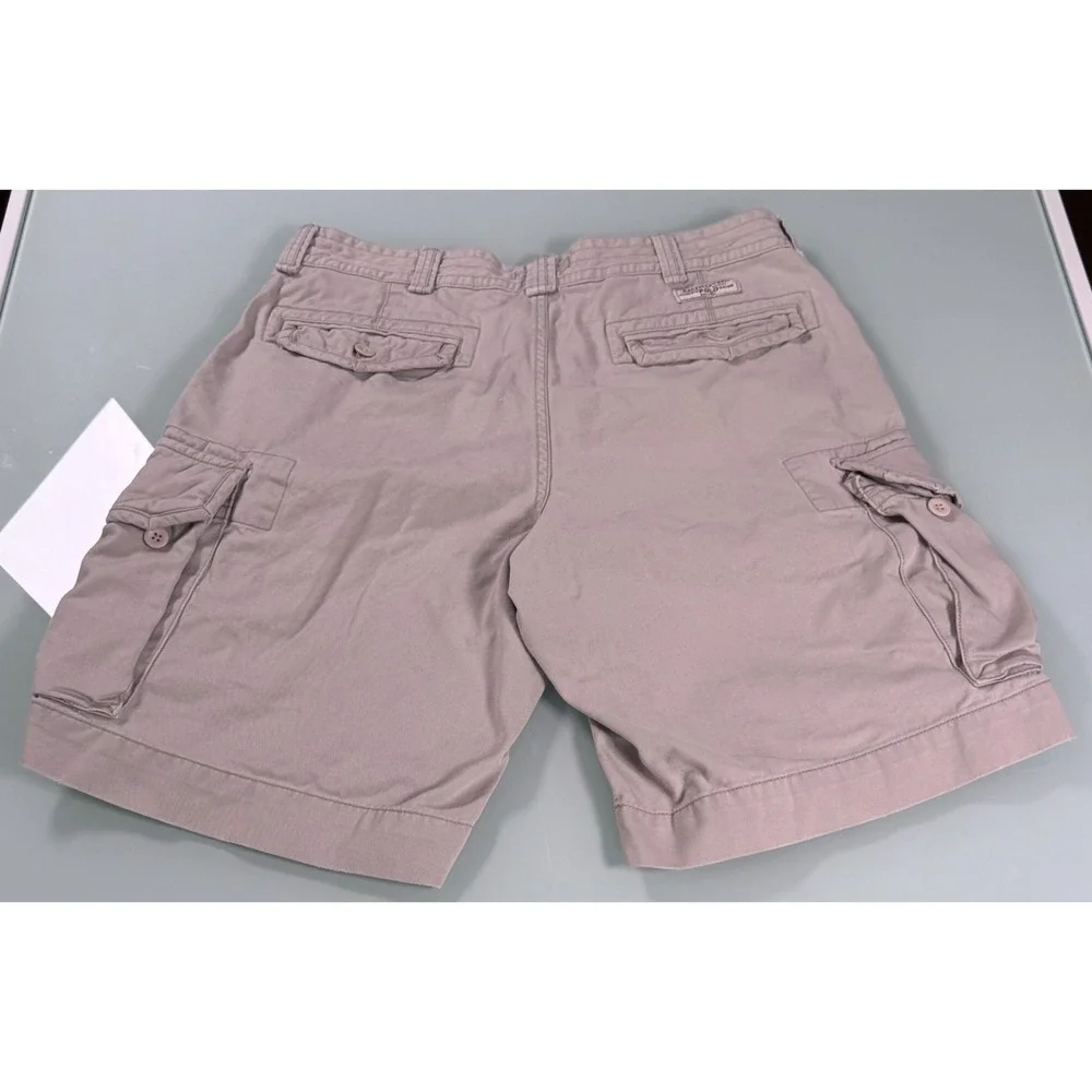 POLO RALPH LAUREN Khaki 100% Cotton Mens Cargo Shorts - 36x10